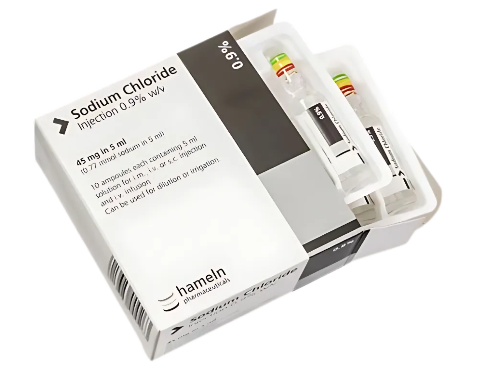 Sodium Chloride 0.9% 5ml Vials (Pack Size 10)
