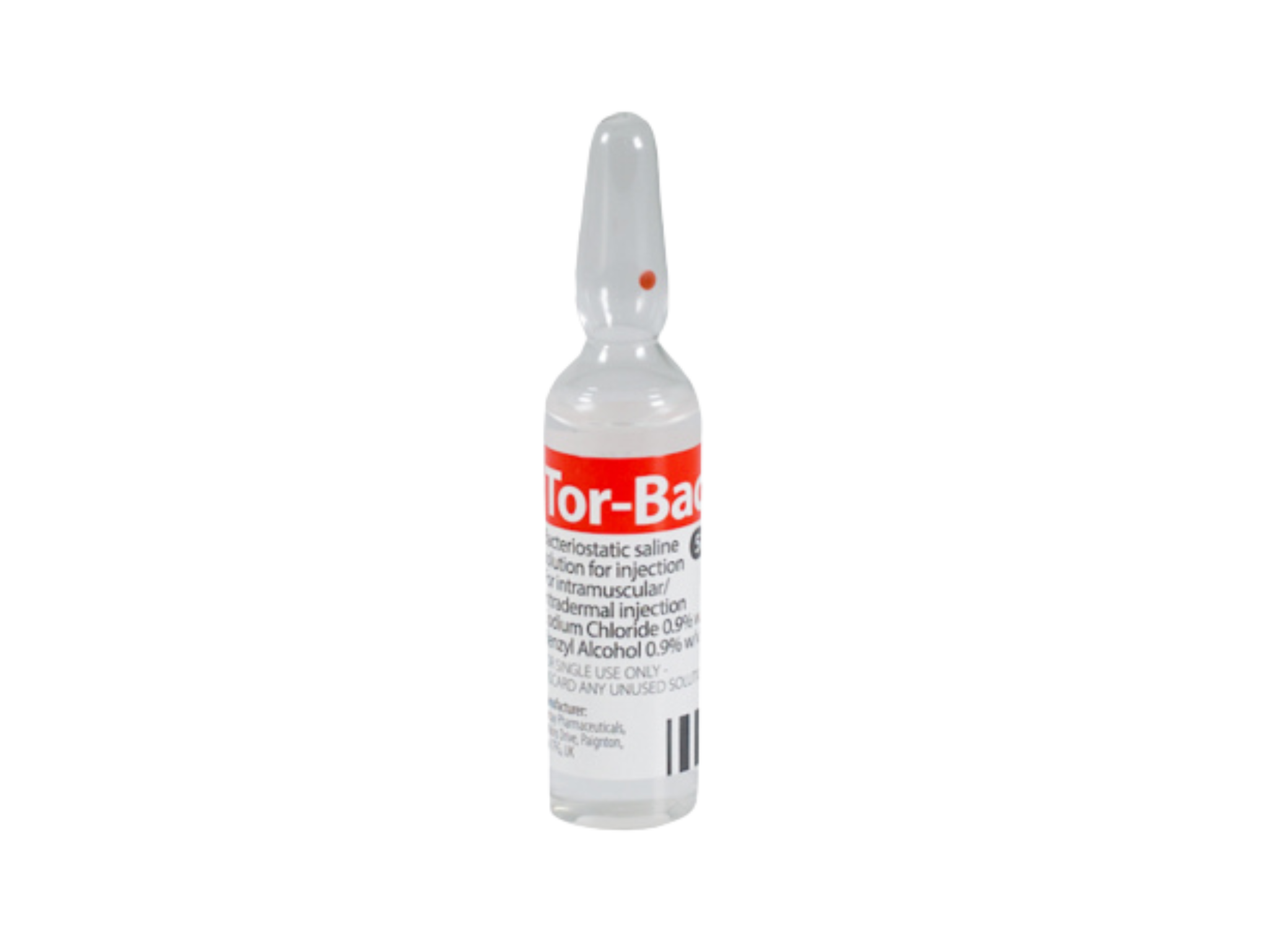 Tor-Bac (Bacteriostatic) Saline Ampoules 5ml (Single)