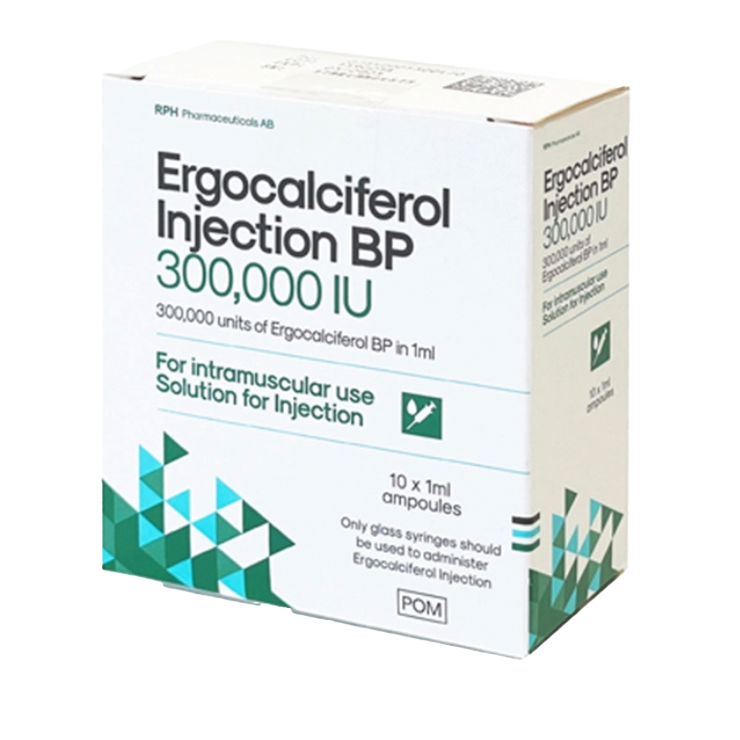Ergocalciferol (Vitamin D) 300,000iu Injections (Pack Size 10)