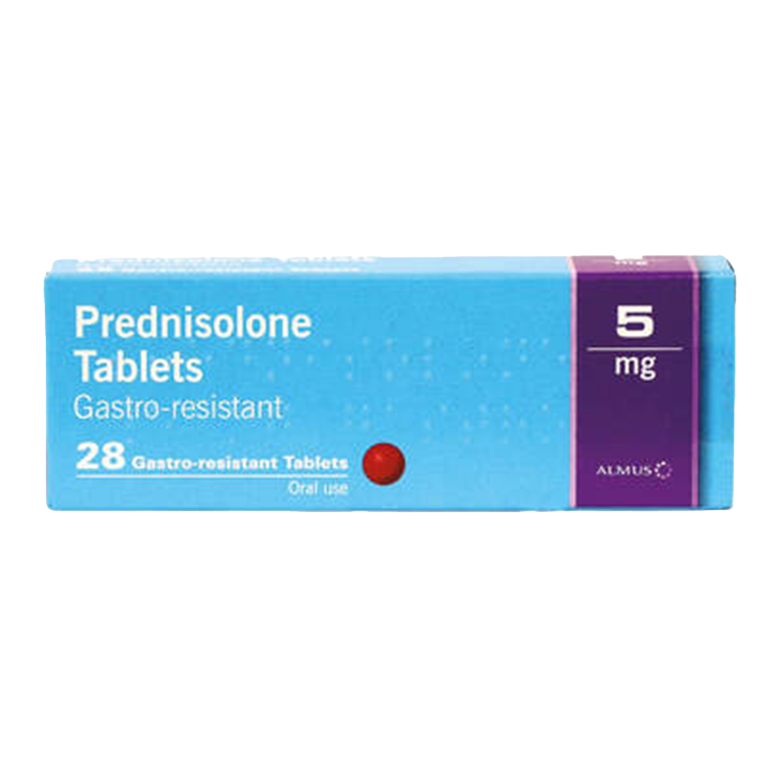Prednisolone 5mg Tablets (Pack Size 28)